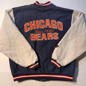 Vtg Chicago Bears Champion Full Zip Varsity Bomber 90’s Y2K NFL Jacket Men’s XL